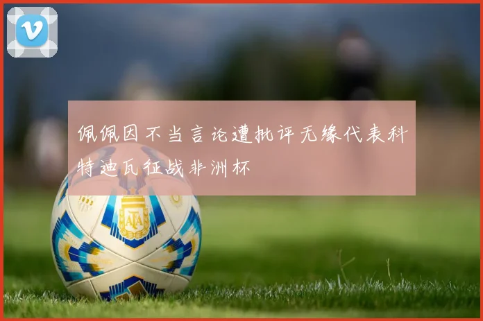 佩佩因不当言论遭批评无缘代表科特迪瓦征战非洲杯